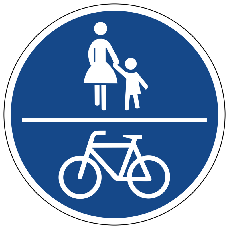 Verkehrszeichen: Gemeinsamer Geh- und Radweg