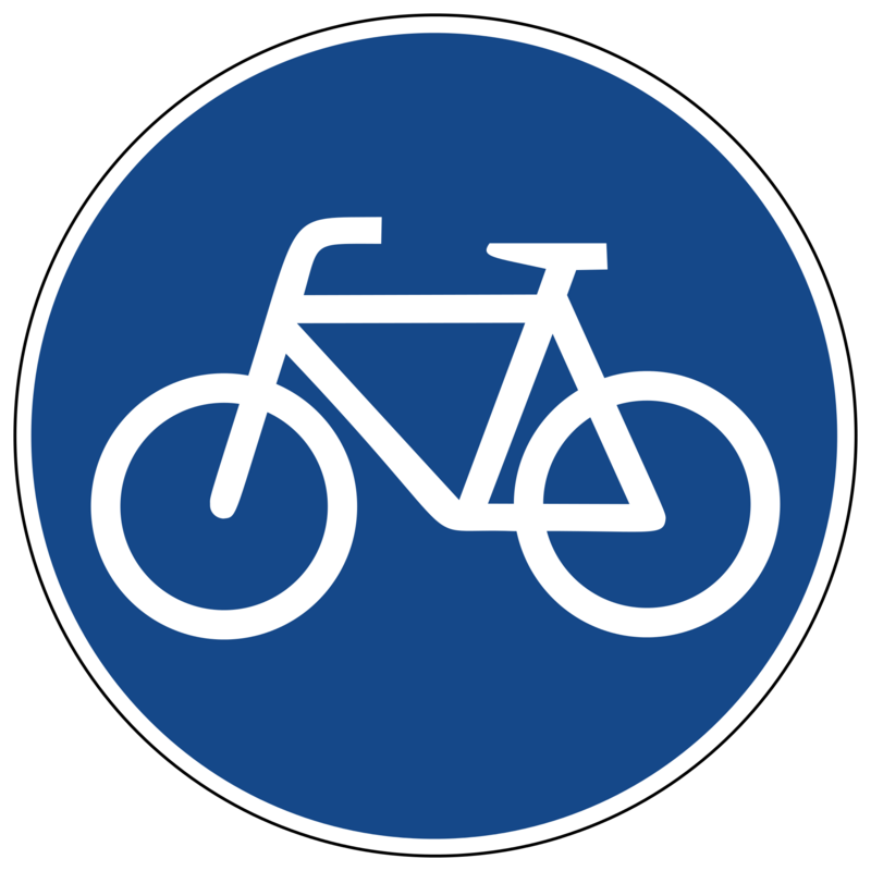 Verkehrszeichen: Radweg