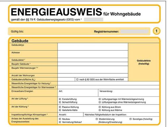 Muster Energieausweis
